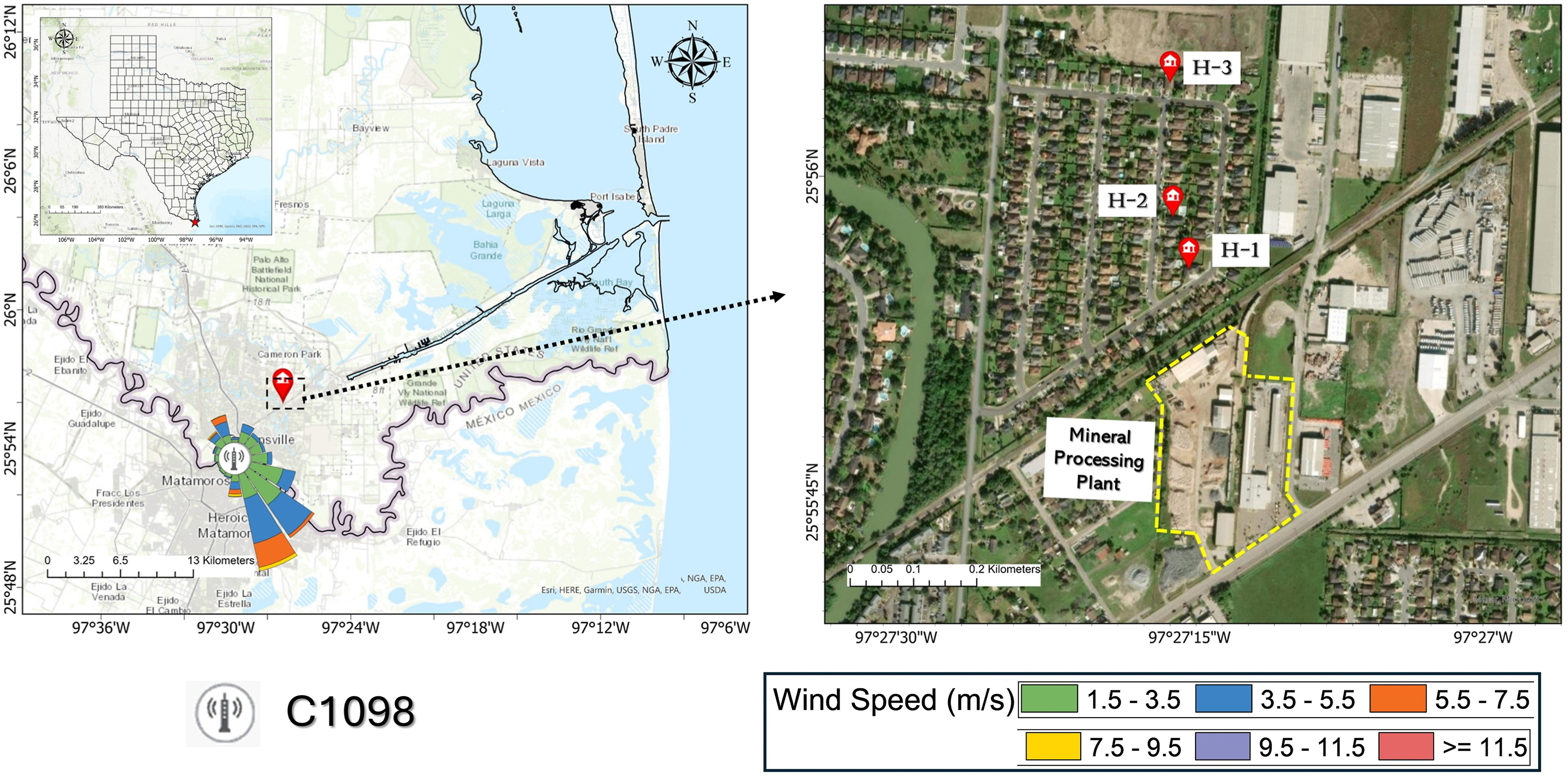 Figure 1. Study area and sensor deployment